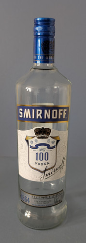 Smirnoff blue label - label, 50%