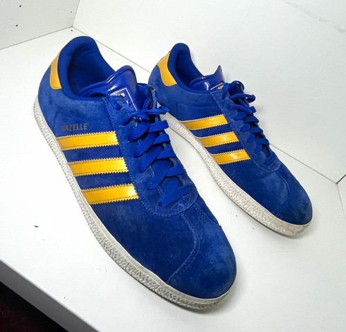 Adidas gazelle blue - adidas, blue/yellow