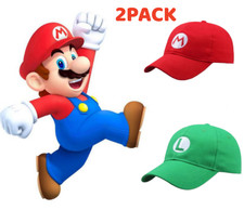 Super Mario Odyssey Cappy Mario Luigi Bros Plush Cap Kids Mens Cosplay Hats Gift