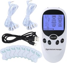 6-in-1 Tens Machine for Pain Relief, Dual Channel Digital Electronic Muscle