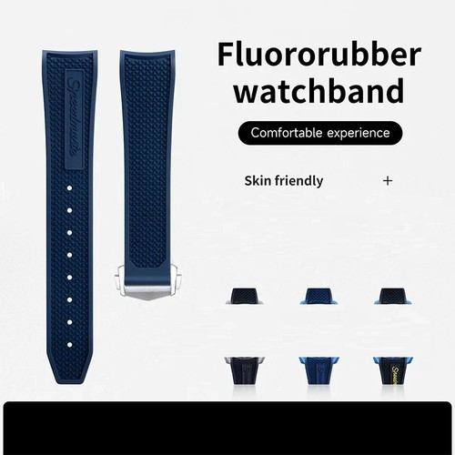 20mm black fkm band - fkm,