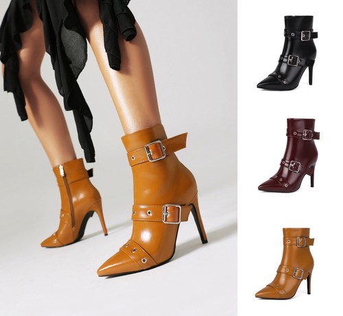 Big size pointed toe booties - size,