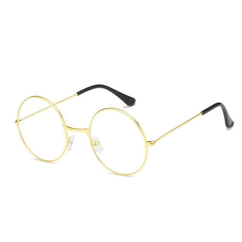 Round metal frame flat - round,
