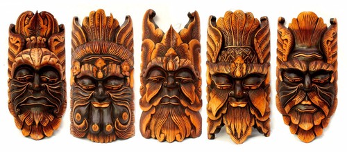 Ethnic very large wood - ethnic,