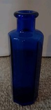 Antique hexagonal cobalt - antique, blue