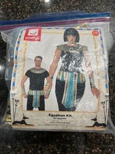 SMIFFYS EGYPTIAN KIT UNISEX FANCY DRESS UP COSTUME ONE SIZE EGYPT KING QUEEN