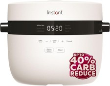 NEW INSTANT POT 700W 2.8L Non-Stick Rice Cooker & Steamer In White -Z03