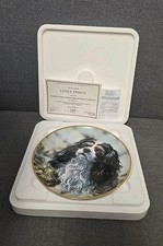 Danbury Mint 'Little Prince' Cavalier King Charles Spaniel Plate Paul Doyle