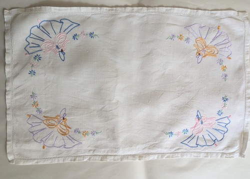 Vintage crinoline lady - crinoline, hand
