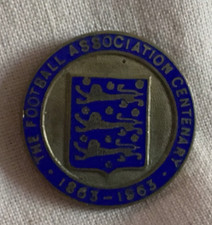 THE FOOTBALL ASSOCIATION CENTENARY 1863-1963 - enamelled badge; good condition