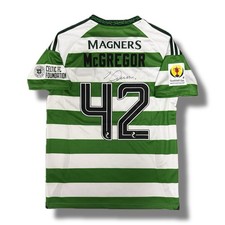 Signed McGREGOR Celtic FC Scottish Cup 24/25 Football Home Shirt - COA & Proof