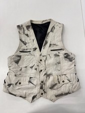 Vintage leather waistcoat 38"