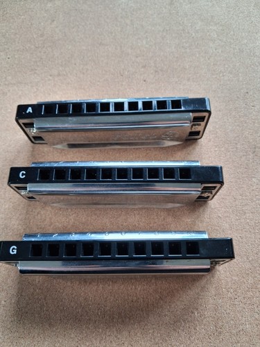 Three lee oskar - oskar, harmonicas