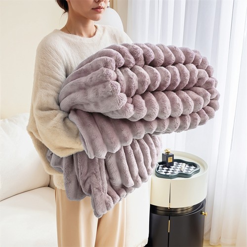Large ribbed faux - large, warm
