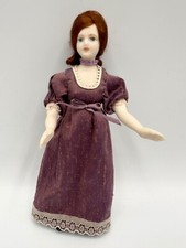 Dolls house miniature 1:12 porcelain Regency lady doll (2) - POSEABLE