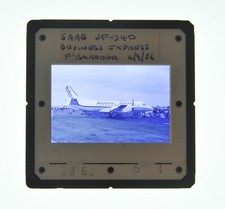 35MM SLIDE AIRCRAFT 1986 - SAAB SF-340 BUSINESS EXPRESS AT FARNBOROUGH A94