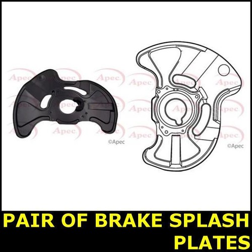 Pair brake cover back plate - brake,