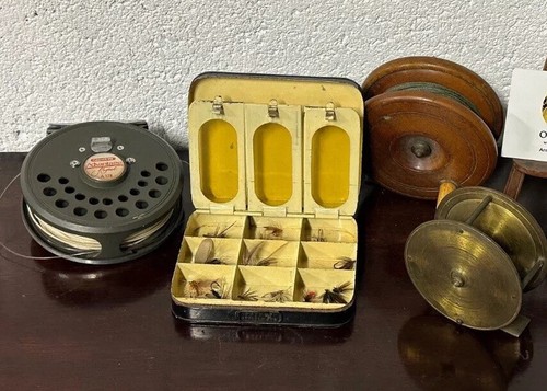 Four vintage fishing - vintage,