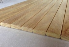 Iroko Garden CHAIR Slats 12 Hardwood SHORT 550mm x 56mm x 20mm Afric Teak Seat R