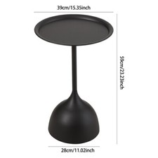 Iron Accent End Table Bedside