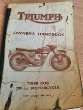 TRIUMPH TIGER CUB OWNER`S HAND