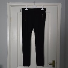 Womens TU Sainsburys Black Smart Trousers/ Leggings Size 12