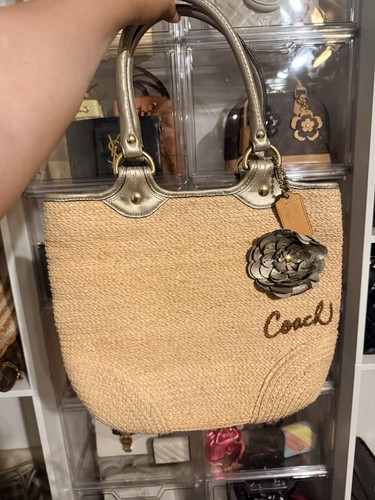 Coach bleecker straw hobo - bleecker,