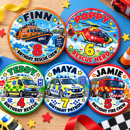 Personalised birthday badge - personalised,