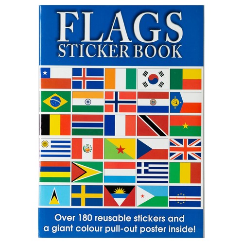 Flags sticker book - book,