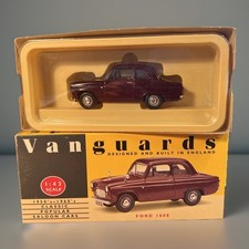 Vanguards Maroon Ford 100E Car