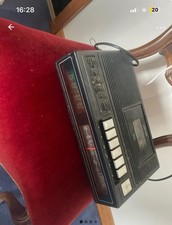 very old cassette Player. all works well amazing condition links to main radio￼