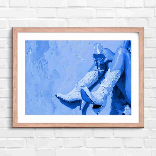 Pink cowboy boots - cowboy, glass
