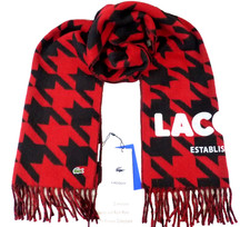 LACOSTE Wool Blend Long Scarf