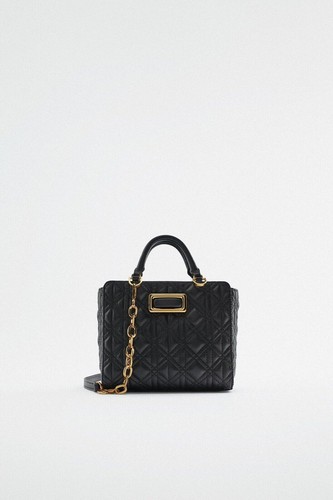 Zara quilted mini city bag - quilted,