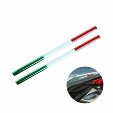 2x THIN Italy Flag Sticker Emblem Badge 3D Decoration for Italian Car Bike Truck