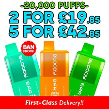 Bloody Bar Ultra Twist 20K Vape Kit Refill | 2ml | 20mg | E-Cig | 15 Flavours