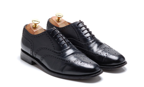 Loake black brogues shoes - loake,