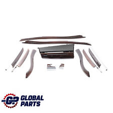 BMW X6 E71 Decor Strip Trim Dashboard Cover Wood Set Bamboo Grain Dark 