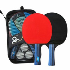 Table Tennis Racket Ping Pong Set - 2 Bats and 3 Balls - For 2 Players Game Set