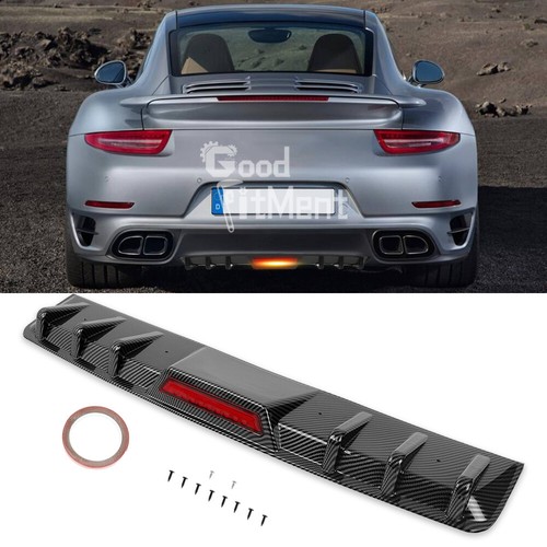 Carbon fiber black rear bumper - fiber,