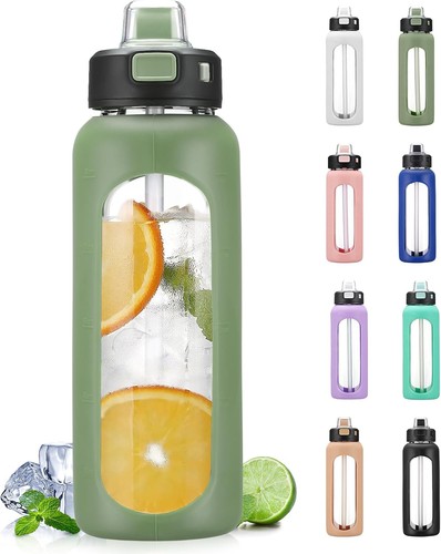 700ml glass water bottle with - water,