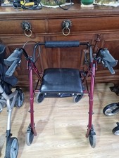 4 Wheeled Walker. With Brakes