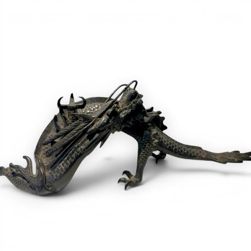 Vintage japanese dragon bronze - japanese,