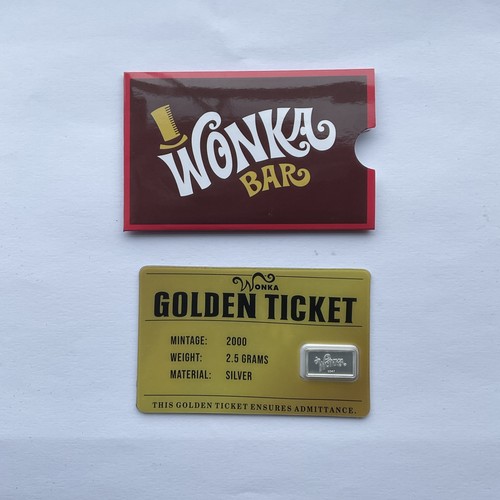 Wonka golden ticket - ticket, 2.5