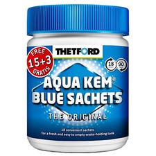Thetford Aqua Kem Chemical Toilet Blue Bags 18 Sachets Motorhome Camping