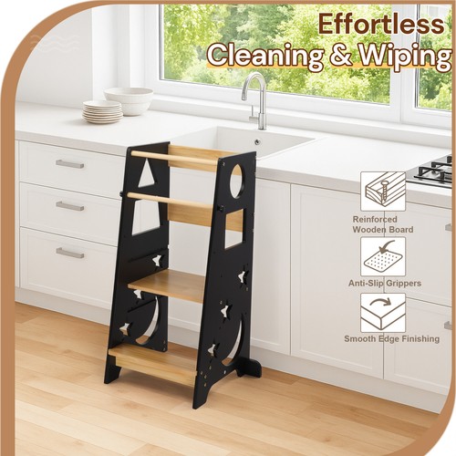 Kids wooden step kitchen - wooden,