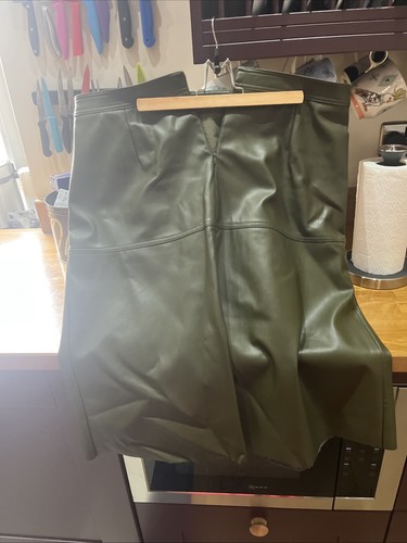 Leather green marks - leather,