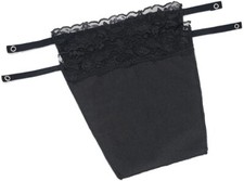 2pcs Lady Lace Clip-on Mock Camisole Bra Insert Overlay Modesty Panels for Low