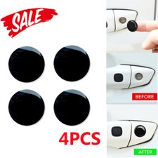 4Pcs 20mm Car Door Lock Keyhole Protector Stickers Trim Cover Accessories Black