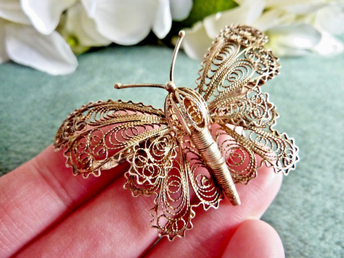 Large vintage filigree - large,